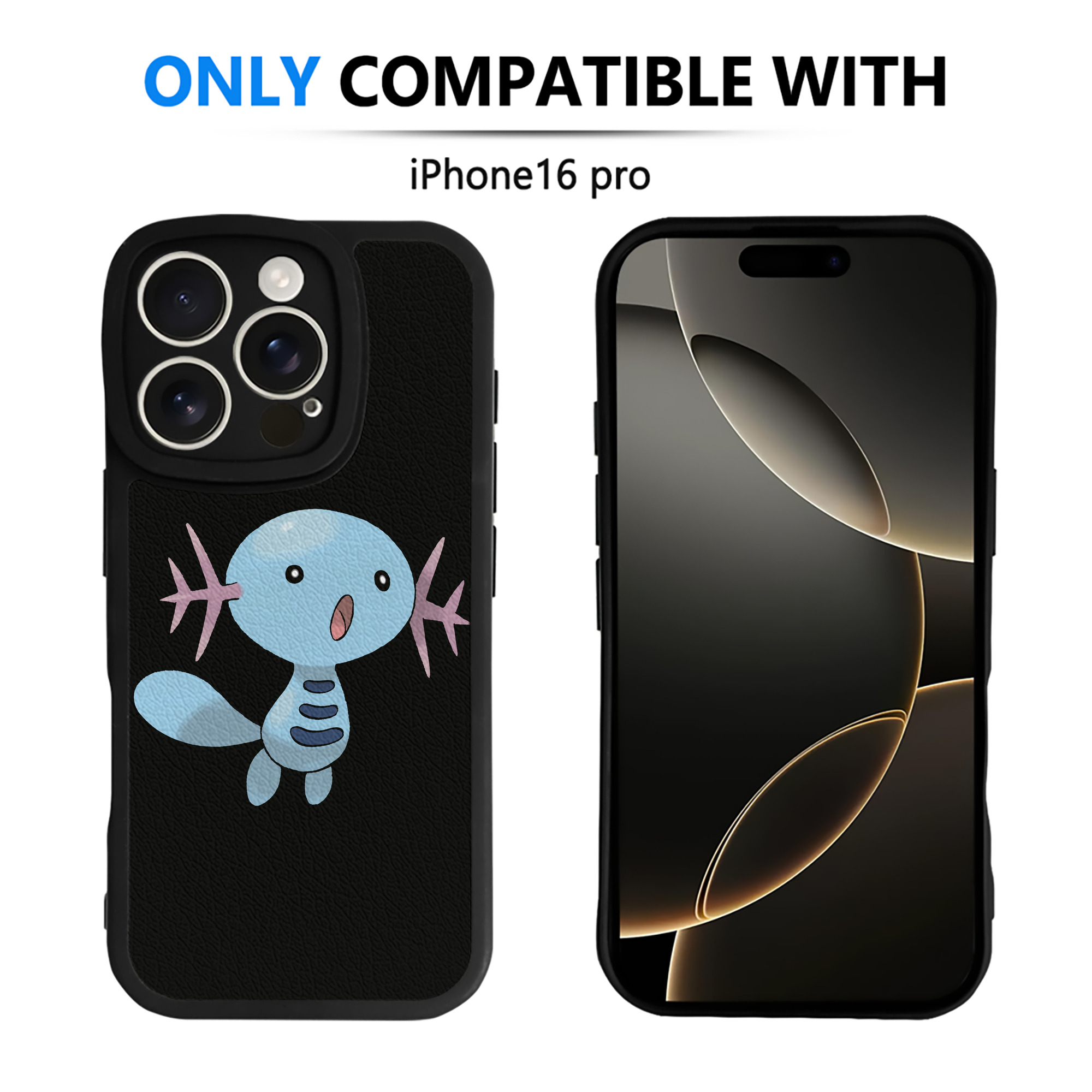（画像用） ポケットモンスター Pokémon 【iPhone 16シリーズ対応】シリコンスマホケース（レザー調） 材質：シリコン